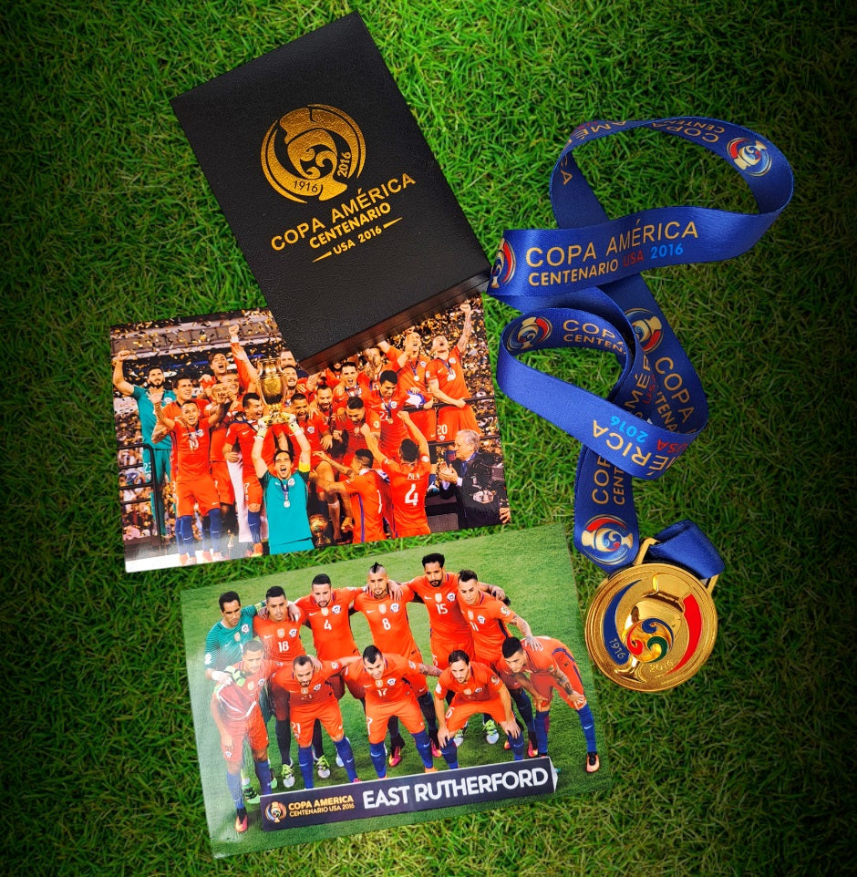 Medalla Campeón Copa América Centenario 2016 (Chile 🇨🇱) - Sin caja.